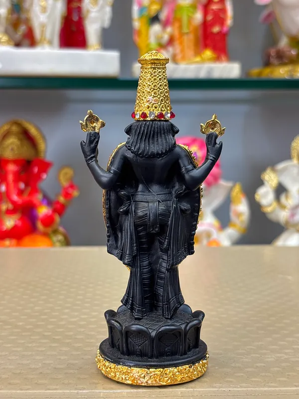 Black_And_Gold_Lord_Venkateswara_Religious_Idol