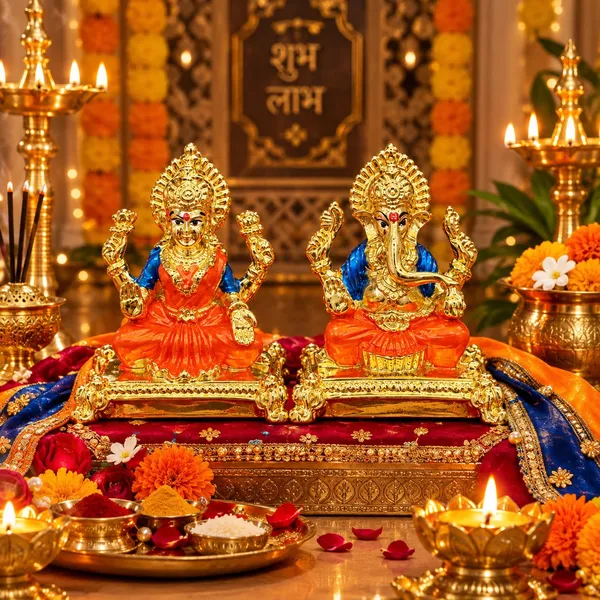 Divine_Creations_24K_Gold-Plated_Lakshmi_Ganesha_Idol_Set_–_Premium_Polyresin_Diwali_Pooja_&_Gifting