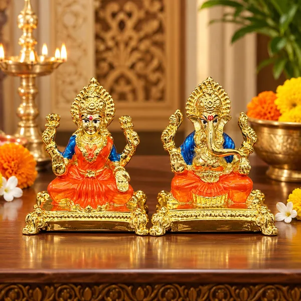 Divine_Creations_24K_Gold-Plated_Lakshmi_Ganesha_Idol_Set_–_Premium_Polyresin_Diwali_Pooja_&_Gifting