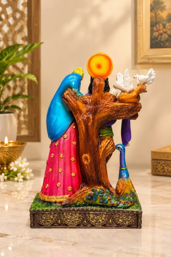 Divine_Radha_Krishna_Idol_with_Peacock_&_Pigeons_–_12_Inch