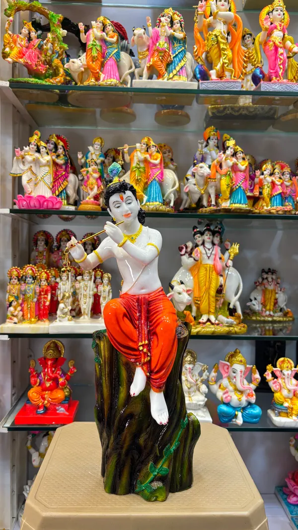 Multicolour_Religious_Krishna_Flute_Playing_Figurine
