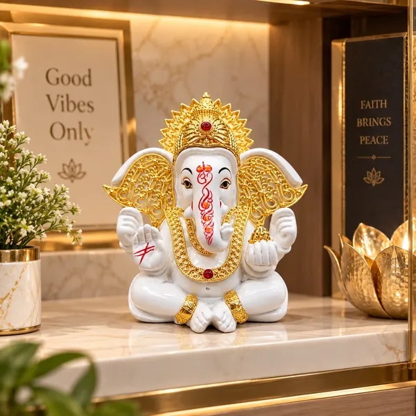 Glossy_White_Traditional_Ganesha_Idol_For_Home_Decor