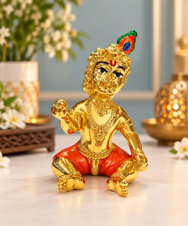 Gold-Plated_Bal_Krishna_Idol_with_Peacock_Feather_–_Divine_Car_Dashboard_&_Décor
