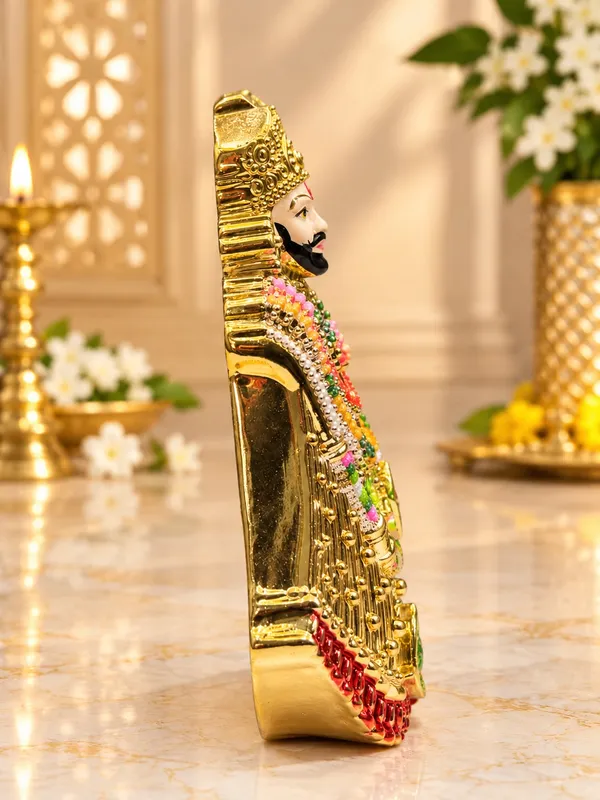 Gold_Plated_Khatu_Shyam_Ji_Idol_–_Polyresin_(7_cm)