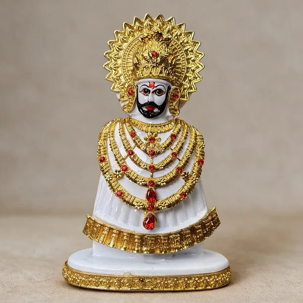 White_Religious_Khatu_Shyam_Idol