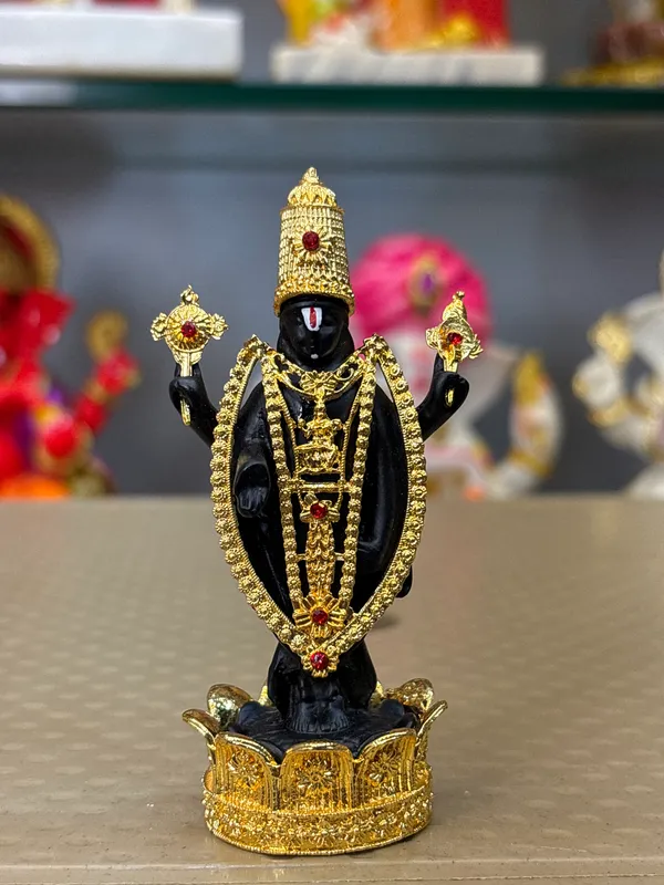 Black_Gold_Finish_Lord_Venkateswara_Religious_Idol