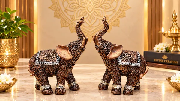 Premium_Antique_Finish_Decorative_Elephant_Pair_–_Copper_|_Set_of_2