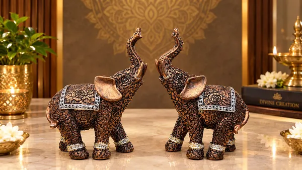 Premium_Antique_Finish_Decorative_Elephant_Pair_–_Copper_|_Set_of_2