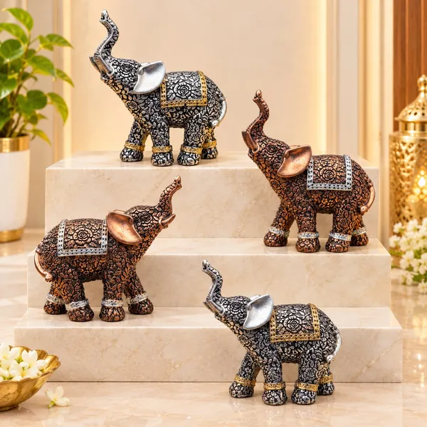 Premium_Antique_Finish_Decorative_Elephant_Pair_–_Silver_|_Set_of_2