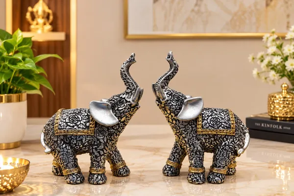 Premium_Antique_Finish_Decorative_Elephant_Pair_–_Silver_|_Set_of_2