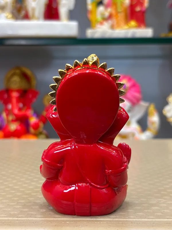 Red_Gold_Finish_Seated_Lord_Ganesha_Idol