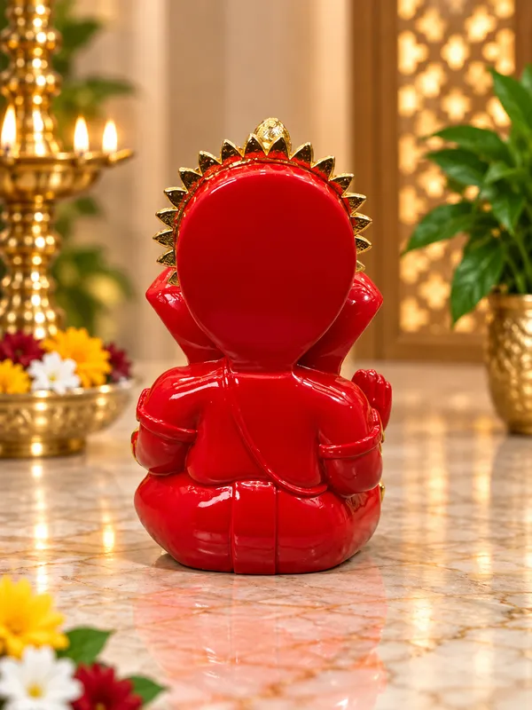 Red_Gold_Finish_Seated_Lord_Ganesha_Idol
