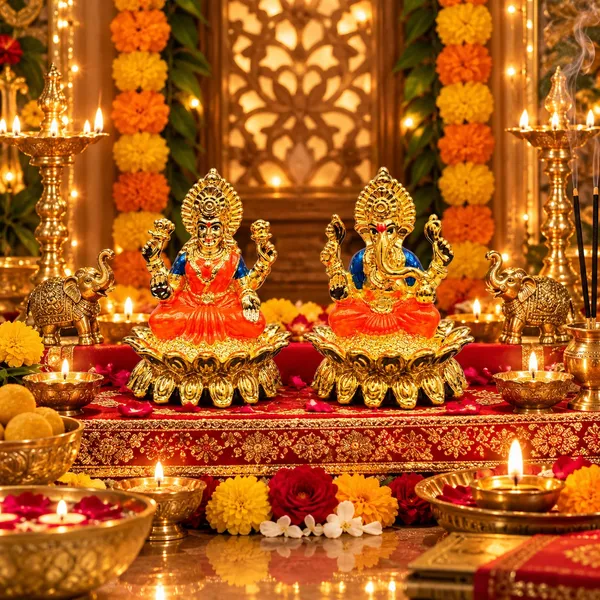 Royal_Gold-Plated_Lakshmi_Ganesh_Idol_Set_