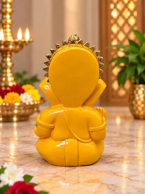 Orange_Traditional_Ganesha_Idol_For_Home_Decor