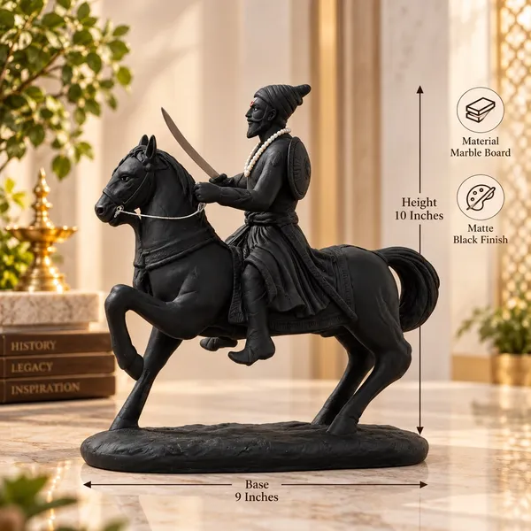 Black_Shani_Dev_Horse_Rider_Idol