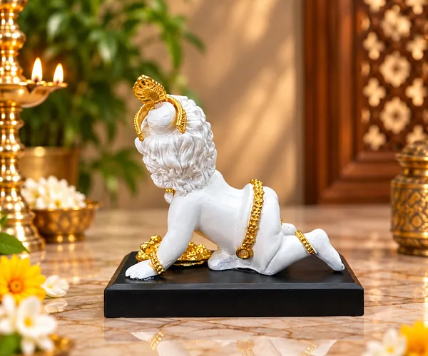 White_Krishna_Decorative_Idol