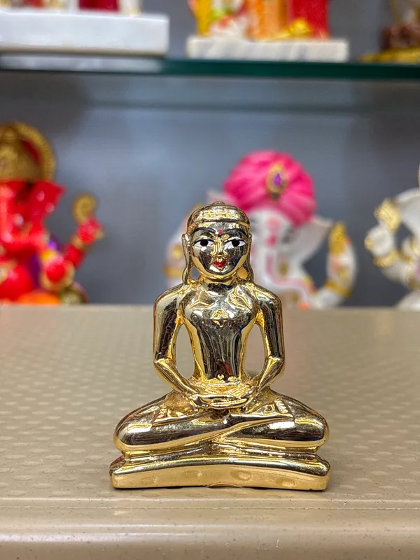 Gold_Tone_Meditating_Figure_Idol