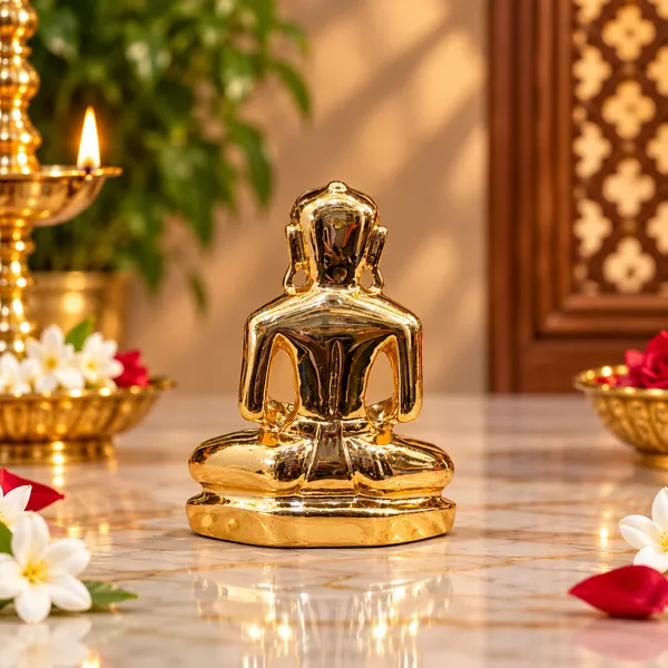 Gold_Tone_Meditating_Figure_Idol