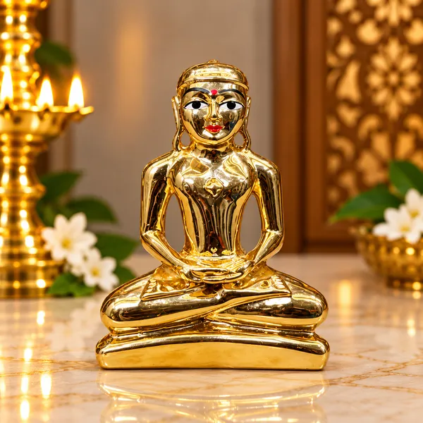 Gold_Tone_Meditating_Figure_Idol