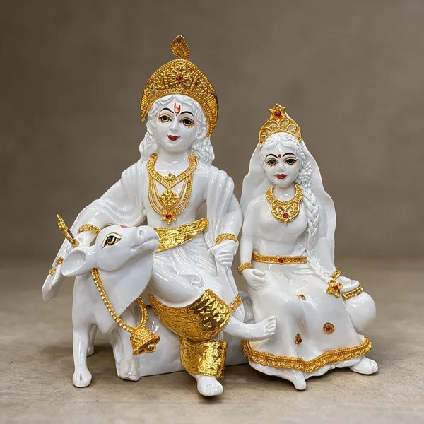 White_Radha_And_Krishna_Idol
