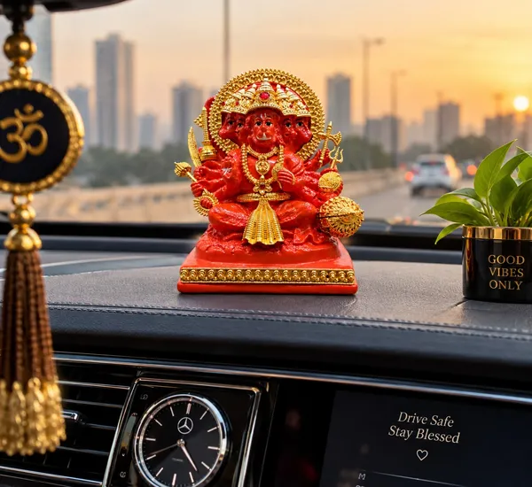Red_Panchmukhi_Hanuman_Religious_Decorative_Idol