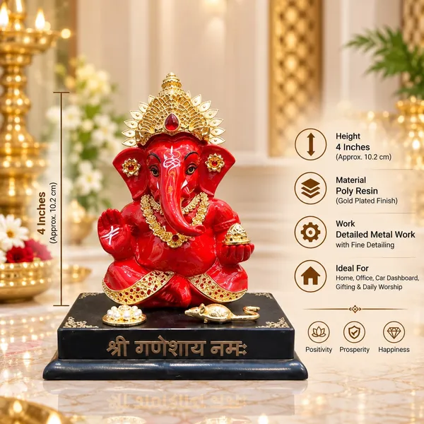 Red_Decorative_Lord_Ganesha_Idol_With_Golden_Detailing