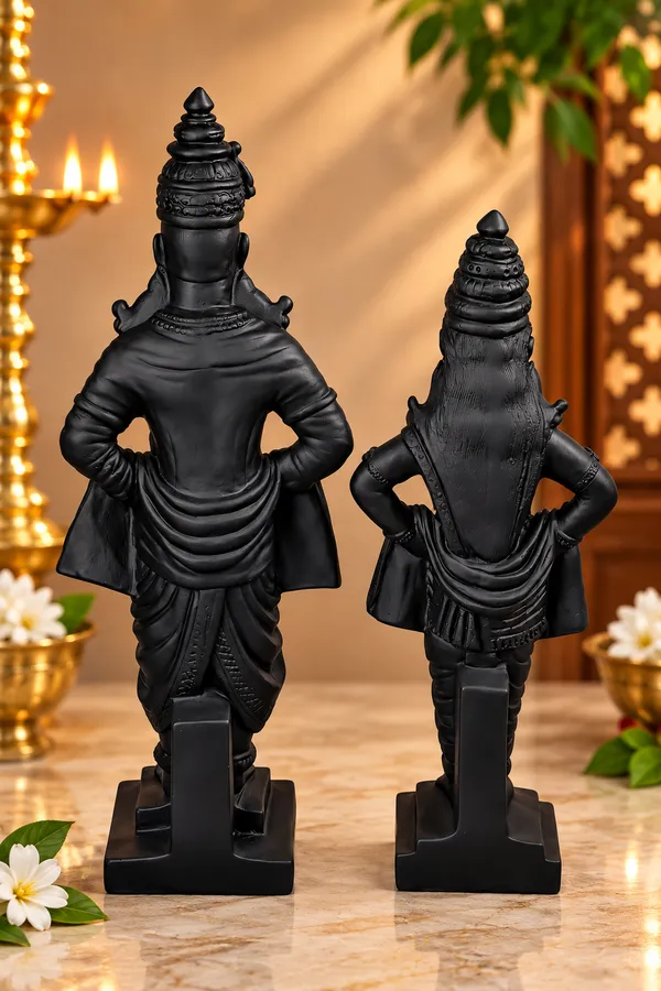 Black_Vithoba_Rakhumai_Religious_Idol_Set