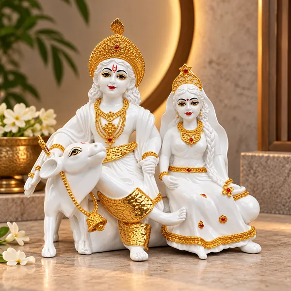 White_Radha_And_Krishna_Idol