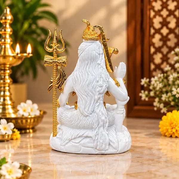 Resin_Religious_White_Lord_Shiva_Idol