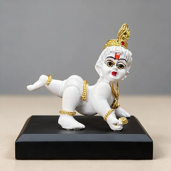 White_Krishna_Decorative_Idol