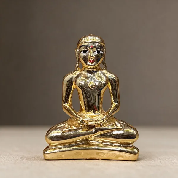 Gold_Tone_Meditating_Figure_Idol