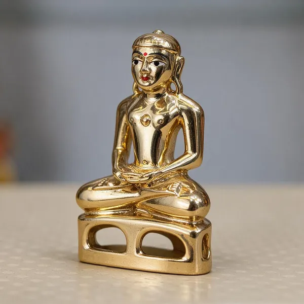 Gold_Tone_Meditating_Figure_Idol