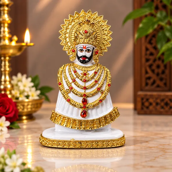 White_Religious_Khatu_Shyam_Idol