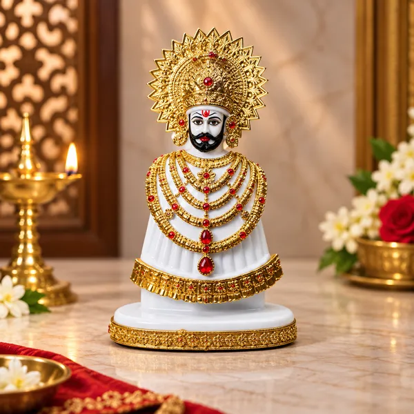 White_Religious_Khatu_Shyam_Idol