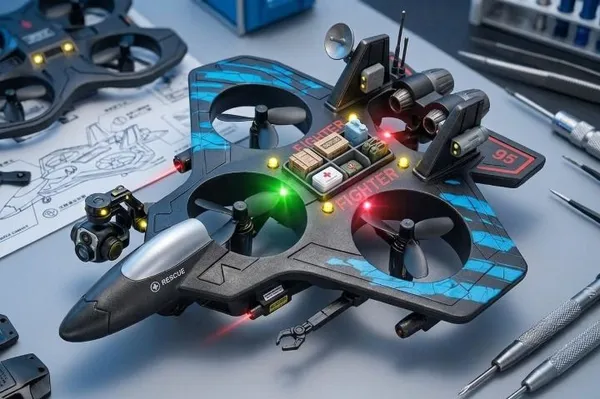 2.4Ghz_Rc_Foam_Airplane_Toy_With_Remote_Steering_Control_Balanced_Flight_(Multicolor)