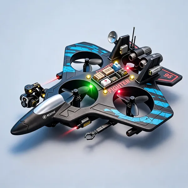 2.4Ghz_Rc_Foam_Airplane_Toy_With_Remote_Steering_Control_Balanced_Flight_(Multicolor)