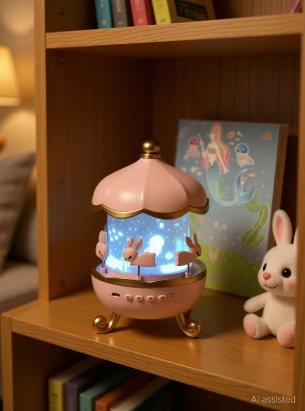 Rabbits_Star_Rotating_Night_Lamp_Projector_For_Kids_&_Baby-6_Set_Films_(Pink)_Night_Lamp_(12_Cm_Pink)