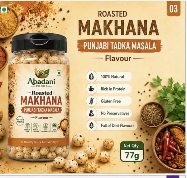 Abadani_Foods_Roasted_Makhana_Punjabi_Tadka_Masala_77g_-_Pack_of_3
