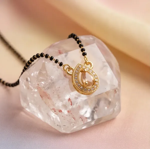 Rose_Gold_Tone_Teardrop_Cz_Halo_Daily_Wear_Mangalsutra