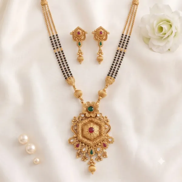 Traditional_Gold_Plated_Multi_Layered_Stone_Mangalsutra