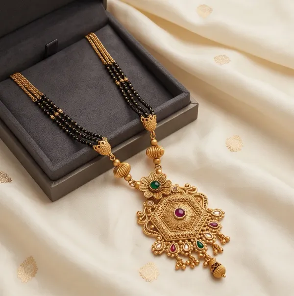 Traditional_Gold_Plated_Multi_Layered_Stone_Mangalsutra