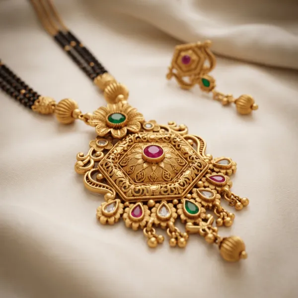Traditional_Gold_Plated_Multi_Layered_Stone_Mangalsutra
