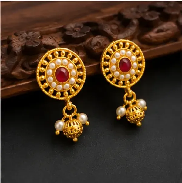 Imperial_Antique_Gold_Pearl_Ruby_Stone_Multi_Strand_Necklace_Set