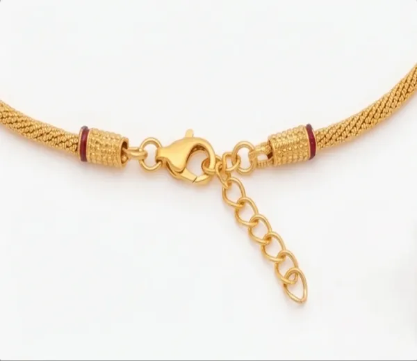 Traditional_Gold_Plated_Crescent_Pearl_Choker_Necklace_Set_With_Matching_Jhumkas