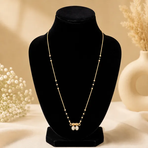 Gold_Micro-Polish_Cz_Stone_Black_Bead_Short_Mangalsutra_For_Women