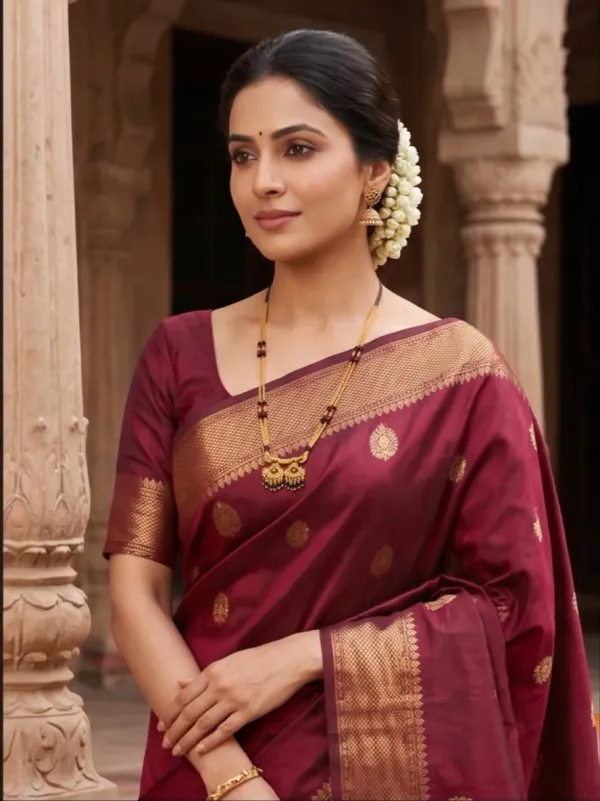 Premium_Short_Micro_Polish_Gold_Plated_Mangalsutra_With_Ruby_Black_Bead_Detailing