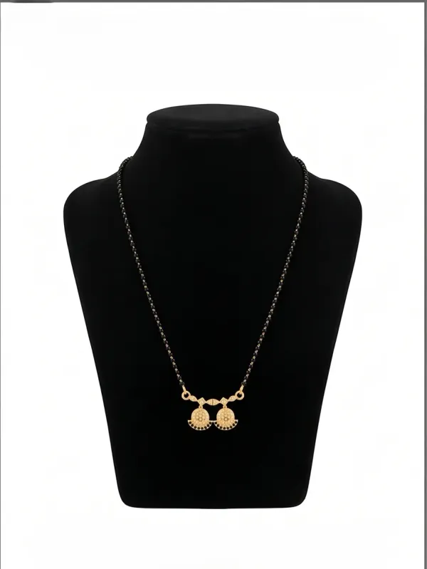 Daily_Wear_Short_Gold_Plated_Mangalsutra_With_Jhumki_Vati_Pendant