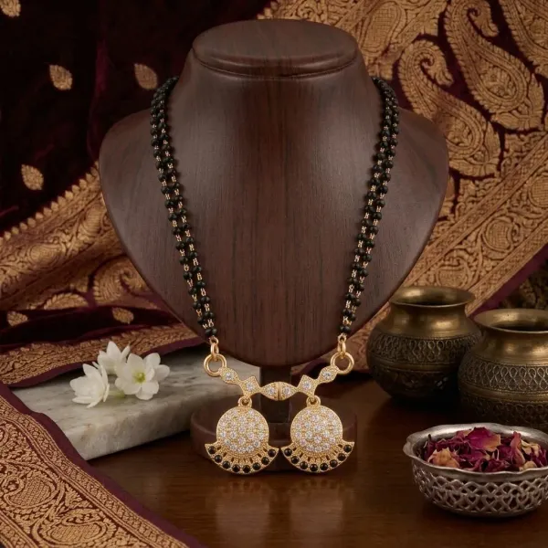 Daily_Wear_Short_Gold_Plated_Mangalsutra_With_Jhumki_Vati_Pendant