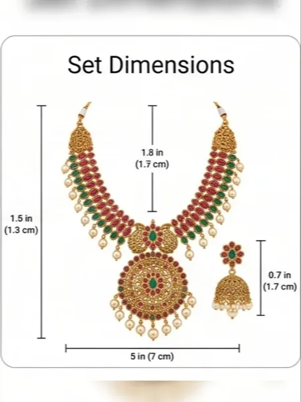 Antique_Gold_Plated_Temple_Jewelry_Set_Traditional_Kemp_Stone_Necklace_With_Matching_Jhumka_Earrings_Pearl_Drops