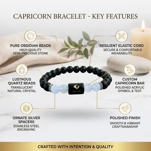Capricorn_(_Makara_)_Zodiac_Sign_Bracelet_8Mm